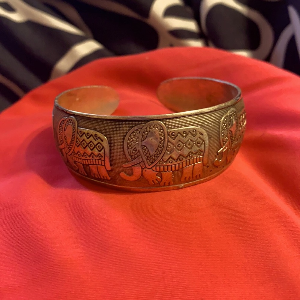 Metal Elephant Bracelet